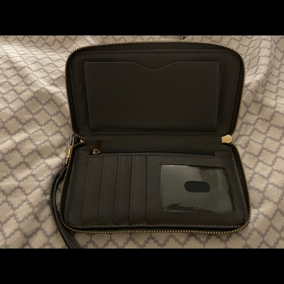 Dark grey rectangle wallet/wristlet - Picture 3 of 3